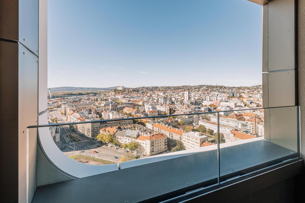 Skau Coral Residence In Sky Park 22 Floor 1Tower Panoramic View Free Parking Bratislava Exteriér fotografie