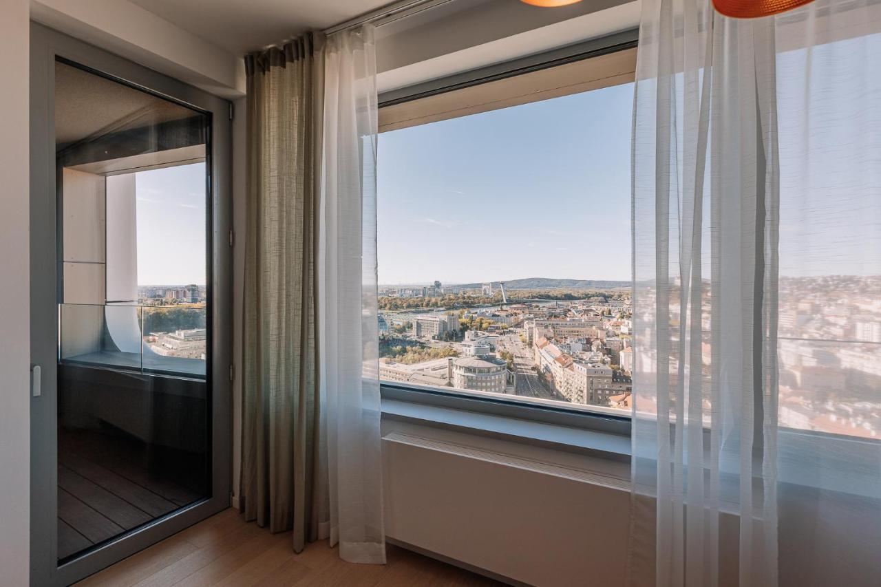 Skau Coral Residence In Sky Park 22 Floor 1Tower Panoramic View Free Parking Bratislava Exteriér fotografie